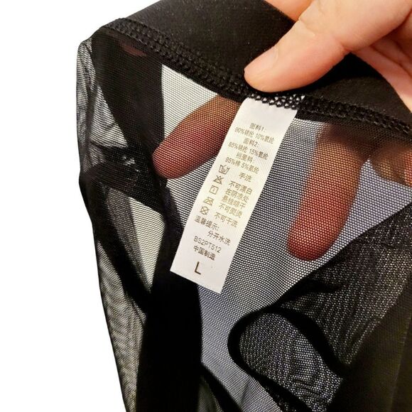 2/$20 Brand New Sexy Transparent Black Panties Size: Large - Picture 4 of 5